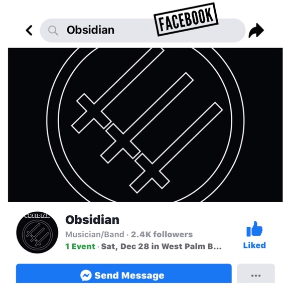 Vampire fangs patch from band OBSIDIAN - Picture 7 of 10